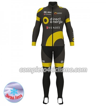 Completo Maglia ML + Pantaloncino con bretelle ML 2017 Direct Energie N001 Winter Invernale Completo Maglia ML + Pantaloncino con bretelle ML 2017 Direct Energie N001 Winter Invernale